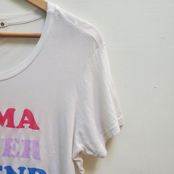 Sundry Graphic Crewneck Tee Short Sleeve Off White Pink Purple Blue Size S - Picture 4 of 10